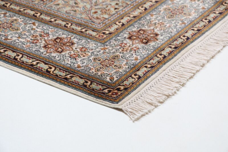 Kashmir Oriental Rug 208 × 297 cm, Silk, hand-knotted — view 6