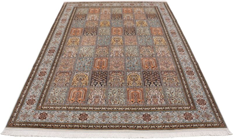 Kashmir Oriental Rug 208 × 297 cm, Silk, hand-knotted — view 7