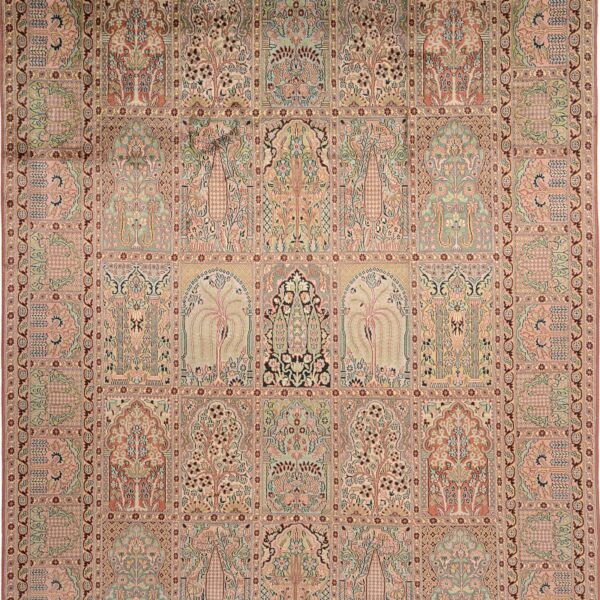 Kashmir Oriental Rug 214 × 312 cm, Silk, hand-knotted — view 5