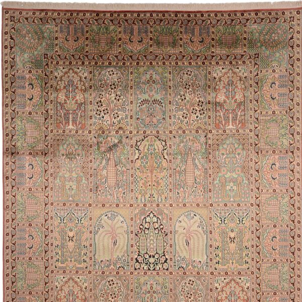 Kashmir Oriental Rug 214 × 312 cm, Silk, hand-knotted — view 6