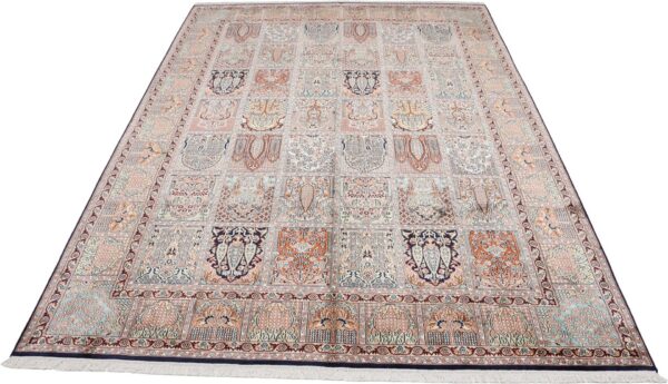 Kashmir Oriental Rug 215 × 301 cm, Silk, hand-knotted — view 2