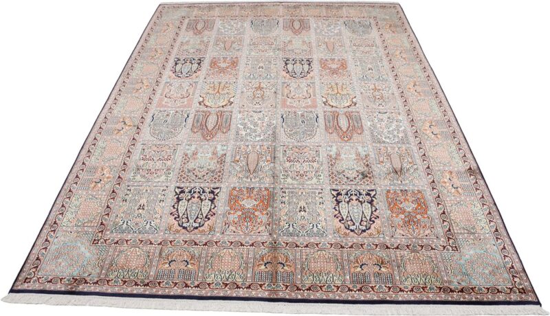 Kashmir Oriental Rug 215 × 301 cm, Silk, hand-knotted — view 2