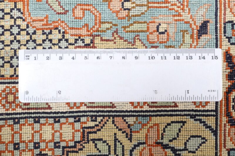 Kashmir Oriental Rug 215 × 301 cm, Silk, hand-knotted — view 11