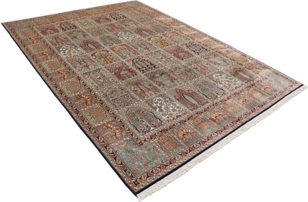 Kashmir Oriental Rug 215 × 301 cm, Silk, hand-knotted — view 4