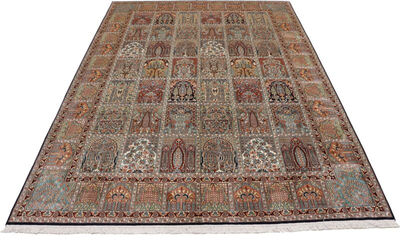 Kashmir Oriental Rug 215 × 301 cm, Silk, hand-knotted — view 7