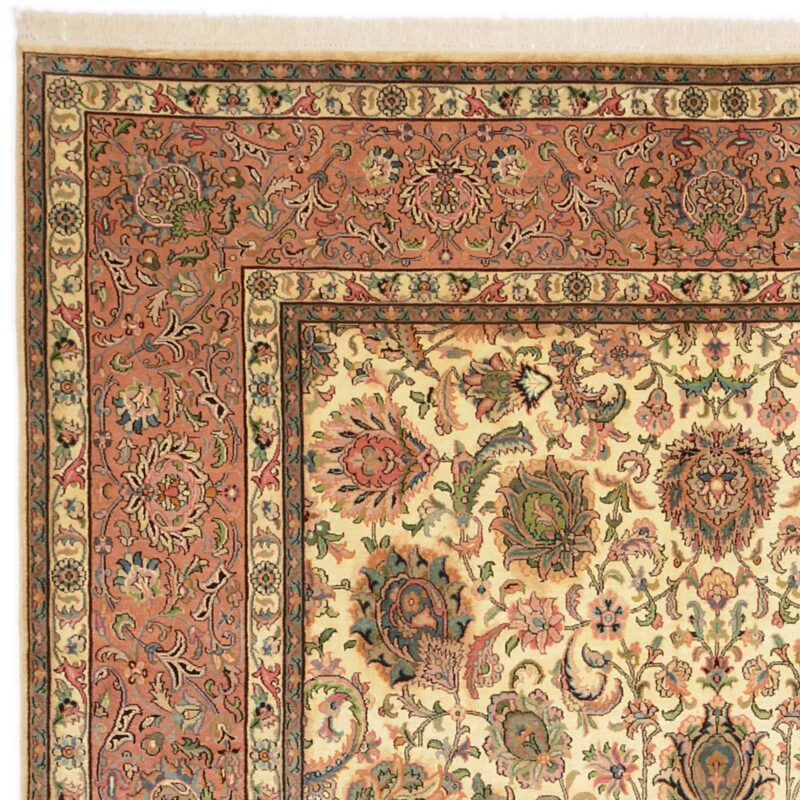 Kashmir Oriental Rug 216 × 305 cm, Silk, hand-knotted — view 5 Kashmir Oriental Rug 216 × 305 cm, Silk, hand-knotted — view 5