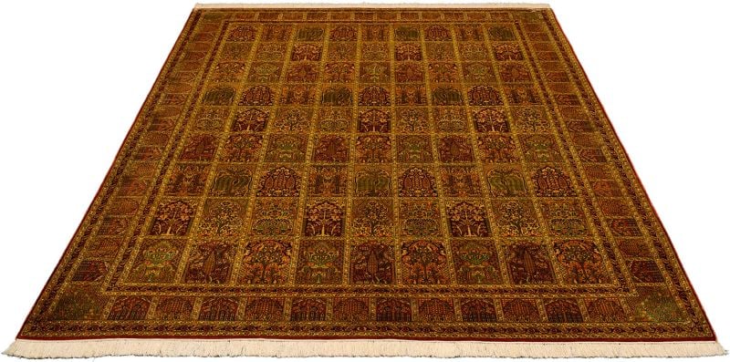 Kashmir Oriental Rug 217 × 307 cm, Silk, hand-knotted — view 2