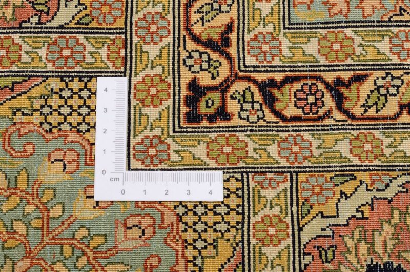 Kashmir Oriental Rug 217 × 307 cm, Silk, hand-knotted — view 3