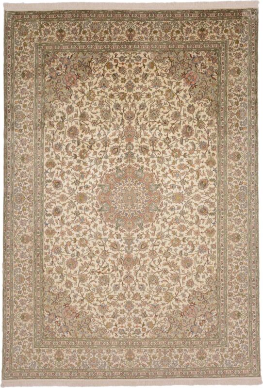 Kashmir Oriental Rug 217 × 313 cm, Silk, hand-knotted, sheen Kashmir Oriental Rug 217 × 313 cm, Silk, hand-knotted, sheen