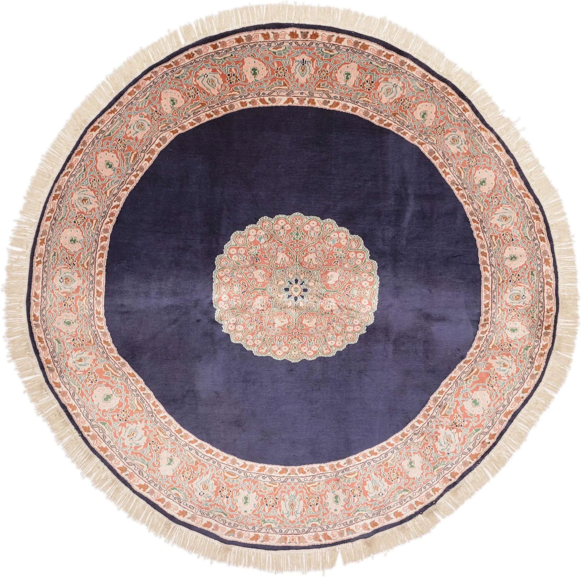 Kashmir Oriental Rug 240 × 240 cm, Silk, hand-knotted