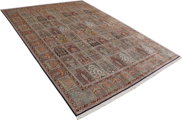 Kashmir Oriental Rug 240 × 336 cm, Silk, hand-knotted, refined — view 4