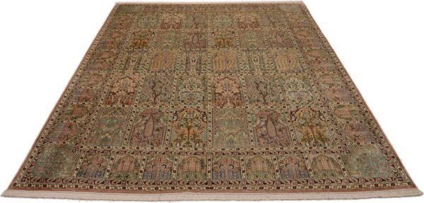 Kashmir Oriental Rug 244 × 311 cm, Silk, hand-knotted — view 2