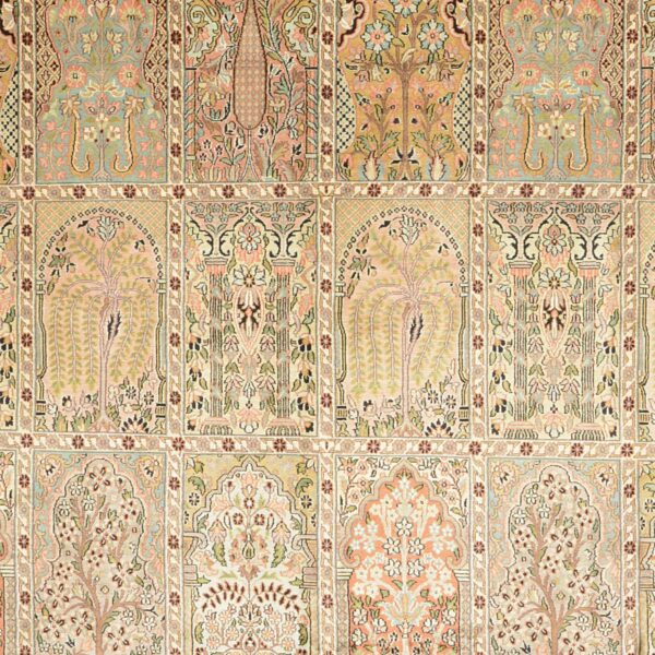 Kashmir Oriental Rug 244 × 311 cm, Silk, hand-knotted — view 4