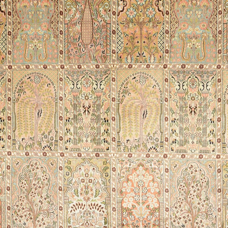 Kashmir Oriental Rug 244 × 311 cm, Silk, hand-knotted — view 4