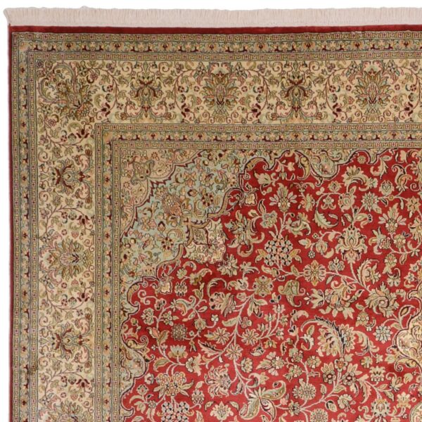 Kashmir Oriental Rug 245 × 312 cm, Silk, hand-knotted — view 6