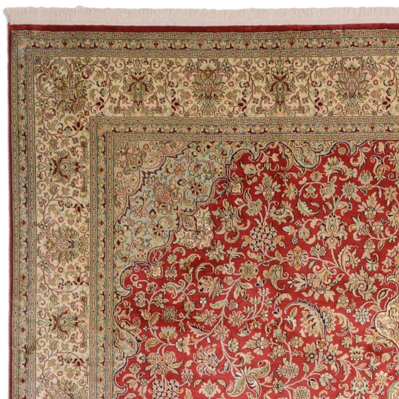 Kashmir Oriental Rug 245 × 312 cm, Silk, hand-knotted — view 6