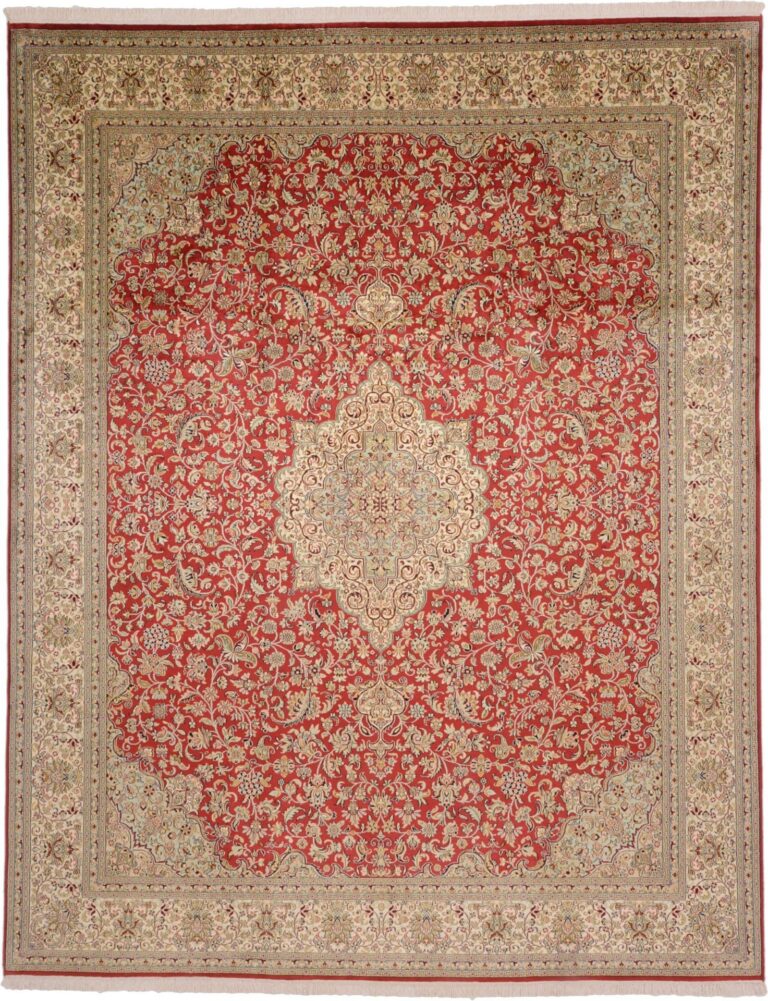 Kashmir Oriental Rug 245 × 312 cm, Silk, hand-knotted