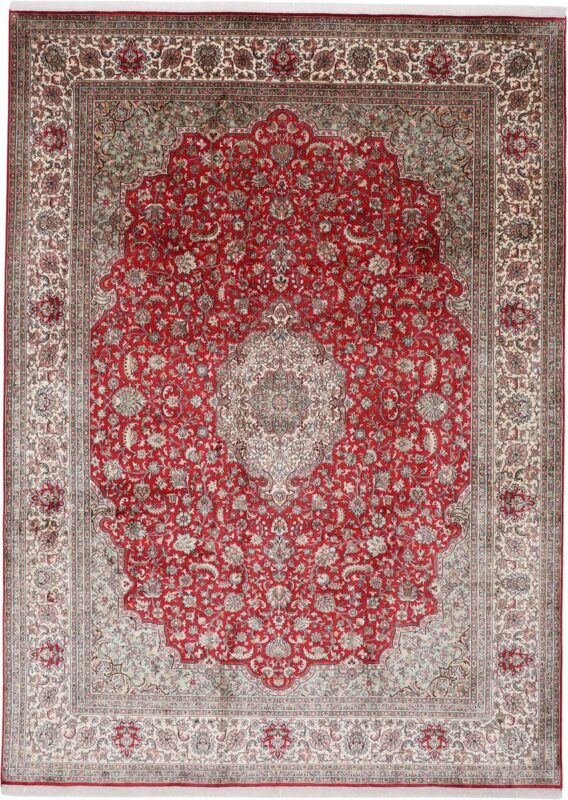 Kashmir Oriental Rug 246 × 340 cm, Silk, hand-knotted