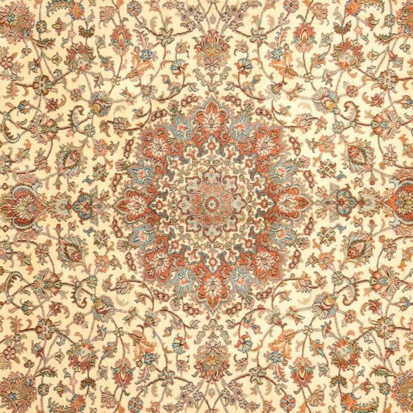 Kashmir Oriental Rug 246 × 341 cm, Silk, hand-knotted — view 4