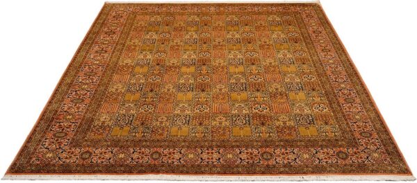 Kashmir Oriental Rug 247 × 305 cm, Silk, hand-knotted, pastel — view 2