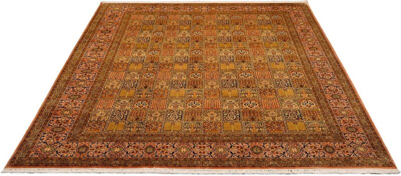 Kashmir Oriental Rug 247 × 305 cm, Silk, hand-knotted, pastel — view 2