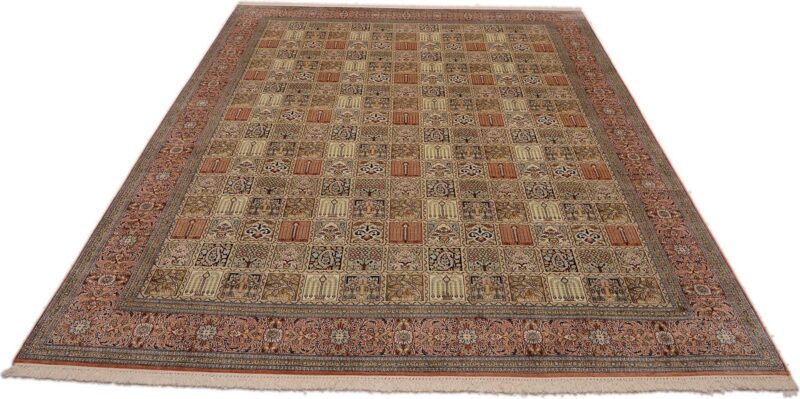 Kashmir Oriental Rug 248 × 338 cm, Silk, hand-knotted — view 2