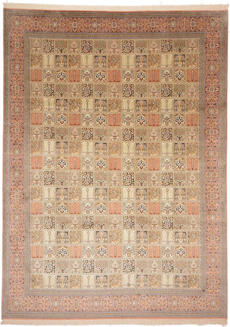 Kashmir Oriental Rug 248 × 338 cm, Silk, hand-knotted
