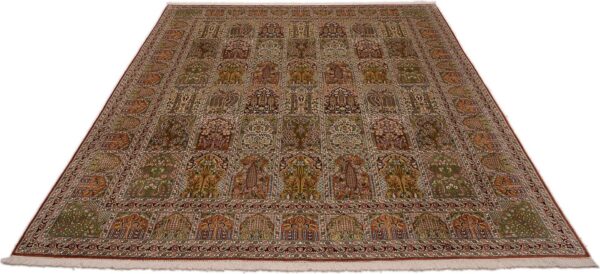 Kashmir Oriental Rug 250 × 318 cm, Silk, hand-knotted — view 2 Kashmir Oriental Rug 250 × 318 cm, Silk, hand-knotted — view 2