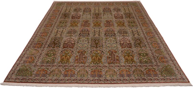 Kashmir Oriental Rug 250 × 318 cm, Silk, hand-knotted — view 2 Kashmir Oriental Rug 250 × 318 cm, Silk, hand-knotted — view 2