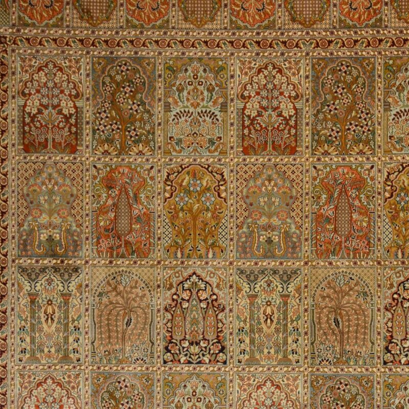 Kashmir Oriental Rug 267 × 354 cm, Silk, hand-knotted — view 4 Kashmir Oriental Rug 267 × 354 cm, Silk, hand-knotted — view 4