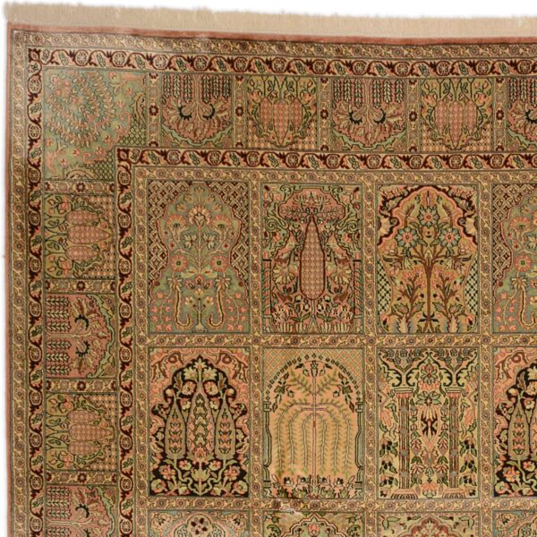 Kashmir Oriental Rug 276 × 371 cm, Silk, hand-knotted — view 6