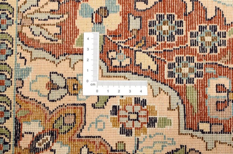 Kashmir Oriental Rug 77 × 328 cm, Silk, hand-knotted, silky — view 3