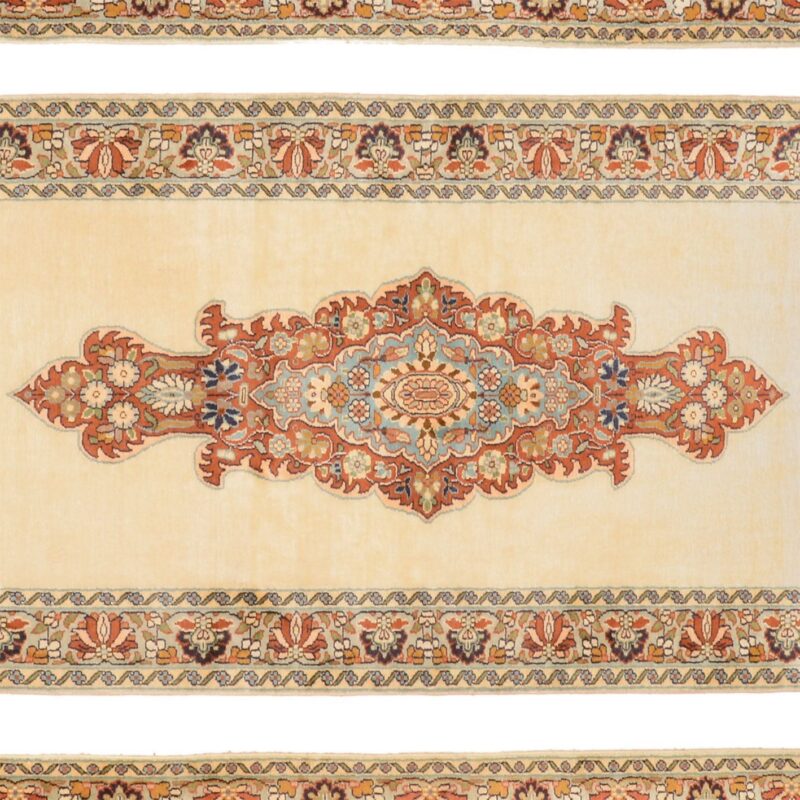 Kashmir Oriental Rug 77 × 328 cm, Silk, hand-knotted, silky — view 4