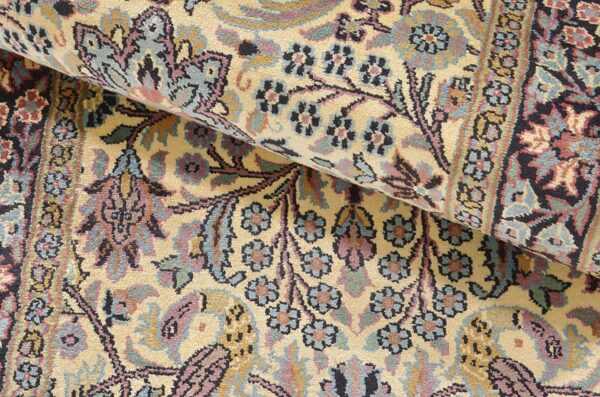 Kashmir Oriental Rug 77 × 334 cm, Silk, hand-knotted — view 5