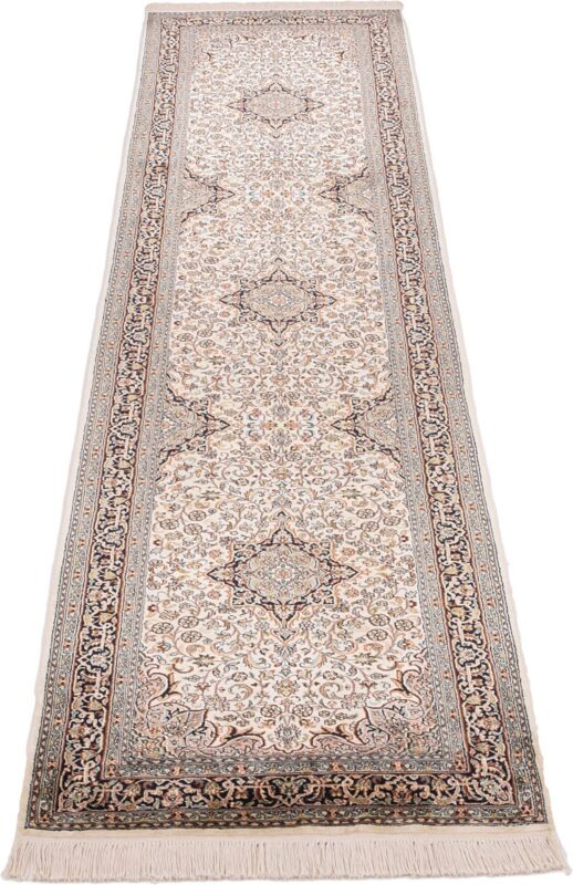Kashmir Oriental Rug 78 × 322 cm, Silk, hand-knotted — view 3
