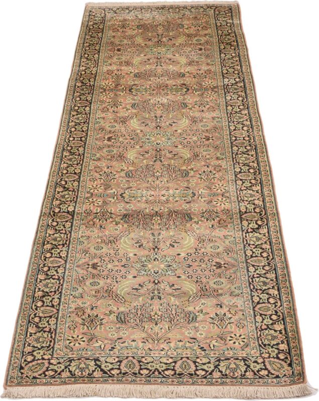 Kashmir Oriental Rug 83 × 308 cm, Silk, hand-knotted — view 2