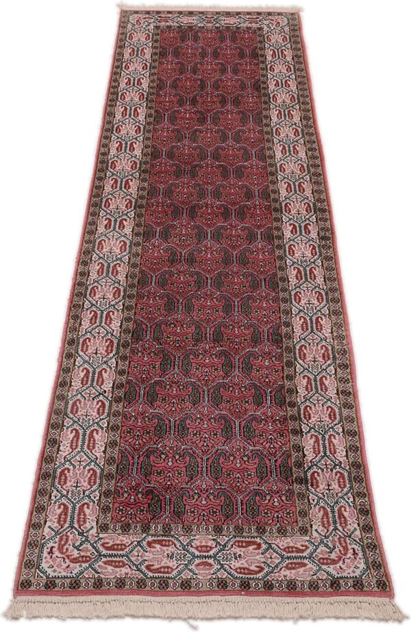 Kashmir Oriental Rug 97 × 301 cm, Silk, hand-knotted — view 2