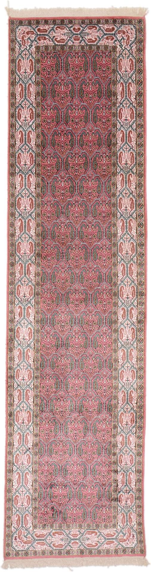 Kashmir Oriental Rug 97 × 301 cm, Silk, hand-knotted