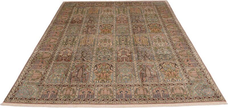Kashmir Oriental Rug 243 × 340 cm, Silk, hand-knotted — view 2