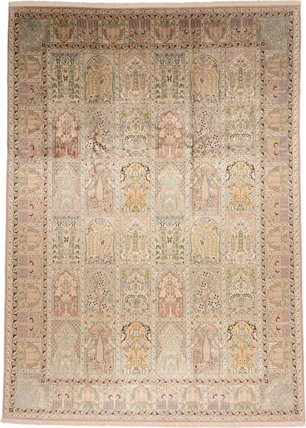 Kashmir Oriental Rug 243 × 340 cm, Silk, hand-knotted