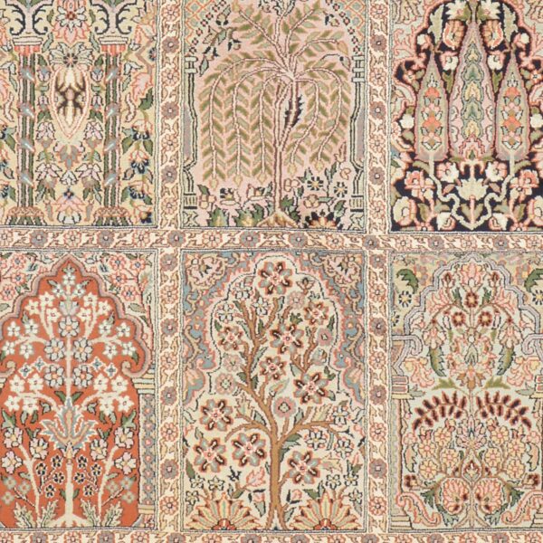 Kashmir Oriental Rug 130 × 196 cm, Silk, hand-knotted — view 5