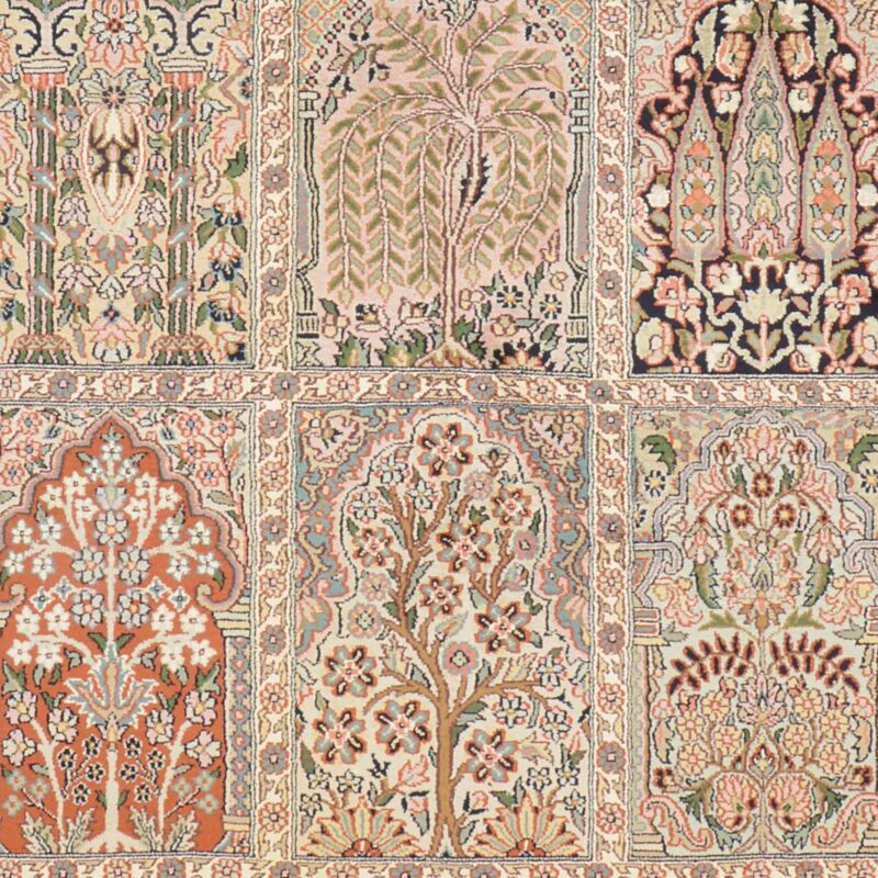 Kashmir Oriental Rug 130 × 196 cm, Silk, hand-knotted — view 5