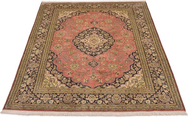 Kashmir Oriental Rug 151 × 223 cm, Silk, hand-knotted — view 2
