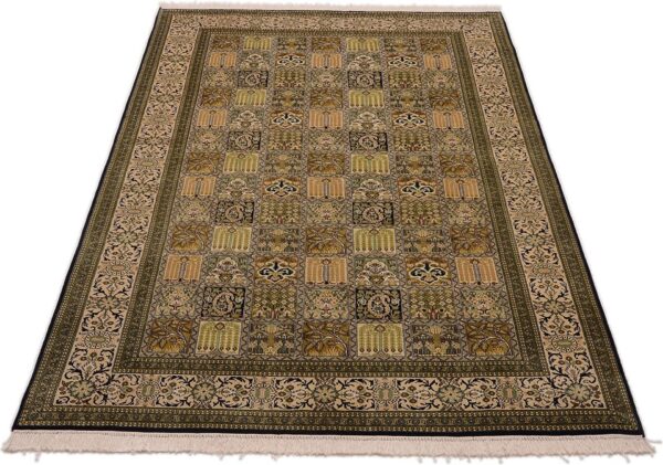 Kashmir Oriental Rug 153 × 255 cm, Silk, hand-knotted, pastel — view 2