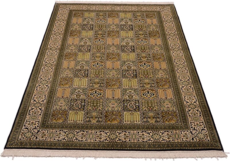 Kashmir Oriental Rug 153 × 255 cm, Silk, hand-knotted, pastel — view 2