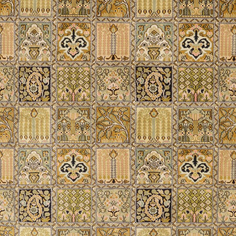 Kashmir Oriental Rug 153 × 255 cm, Silk, hand-knotted, pastel — view 5