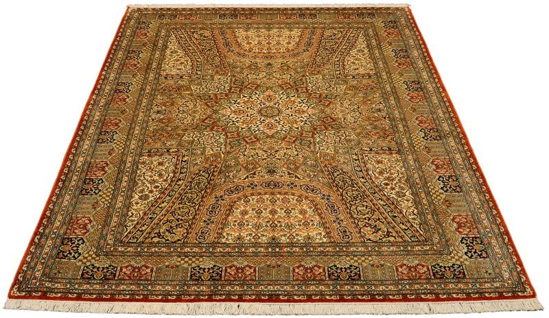 Kashmir Oriental Rug 165 × 255 cm, Silk, hand-knotted — view 2