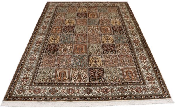 Kashmir Oriental Rug 169 × 244 cm, Silk, hand-knotted — view 7