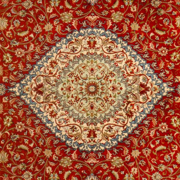 Kashmir Oriental Rug 169 × 255 cm, Silk, hand-knotted, pastel — view 4