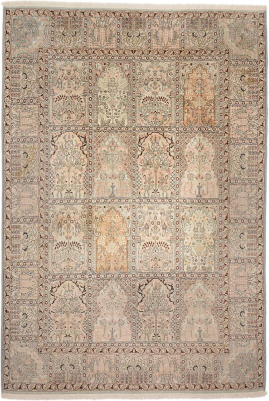 Kashmir Oriental Rug 170 × 240 cm, Silk, hand-knotted Kashmir Oriental Rug 170 × 240 cm, Silk, hand-knotted